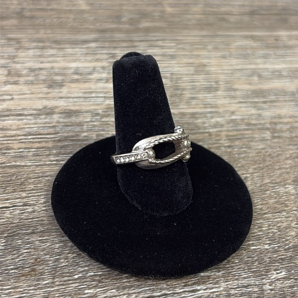 Brighton Swarovski Crystal LAZO Ring Size 6 - Picture 2 of 4